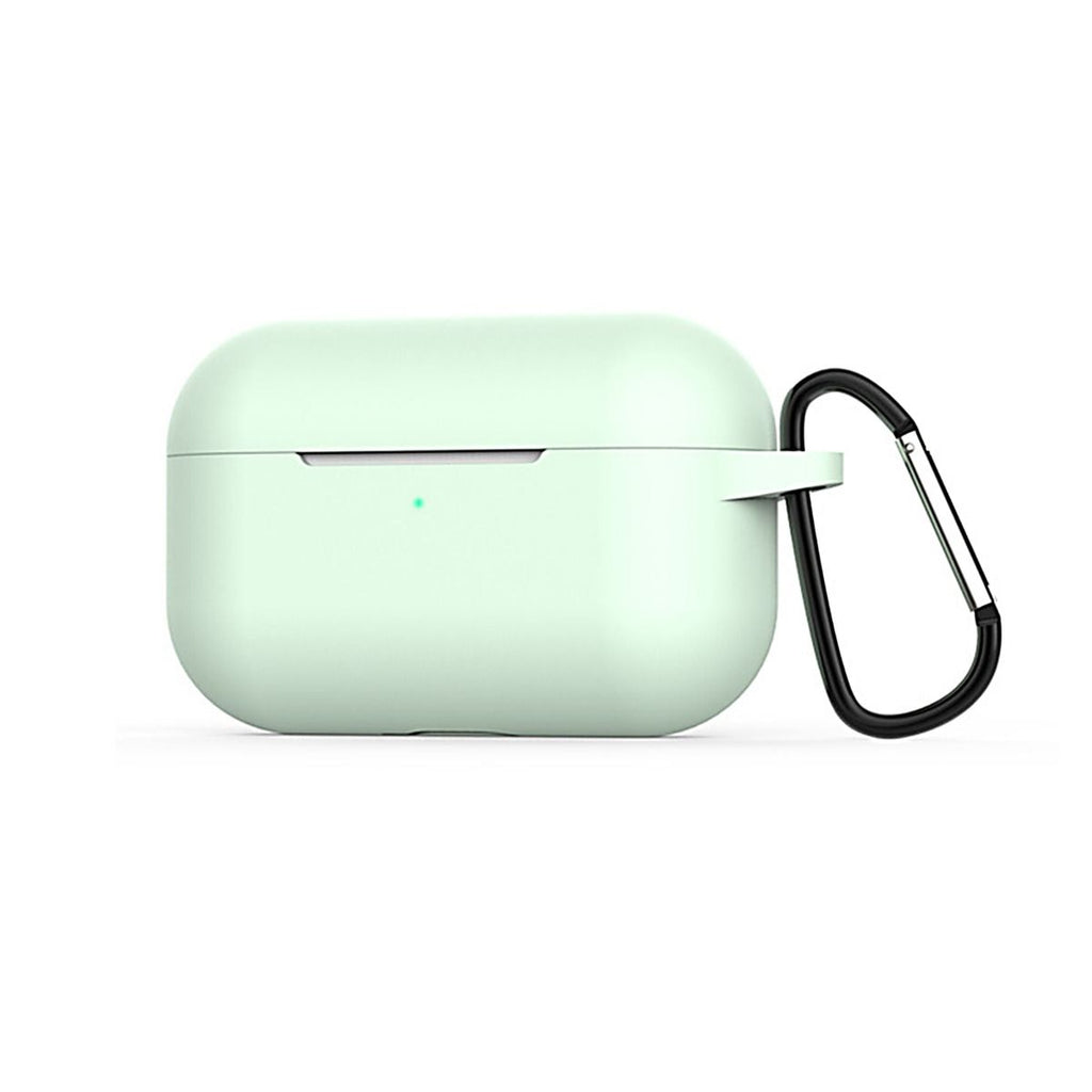 Airpods Pro Mobilskal Silikon med Karbinhake - Mintgrön - PhonecareAirPods TillbehörGrön