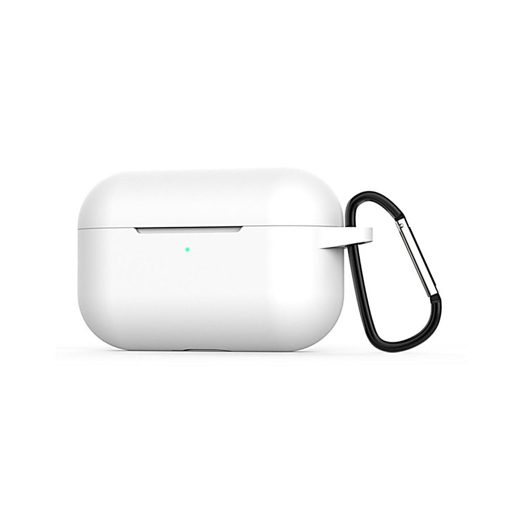 Airpods Pro Mobilskal Silikon med Karbinhake - Vit - PhonecareAirPods TillbehörVit