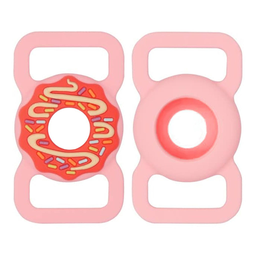 AirTag Fodral Silikon - Donut rosa