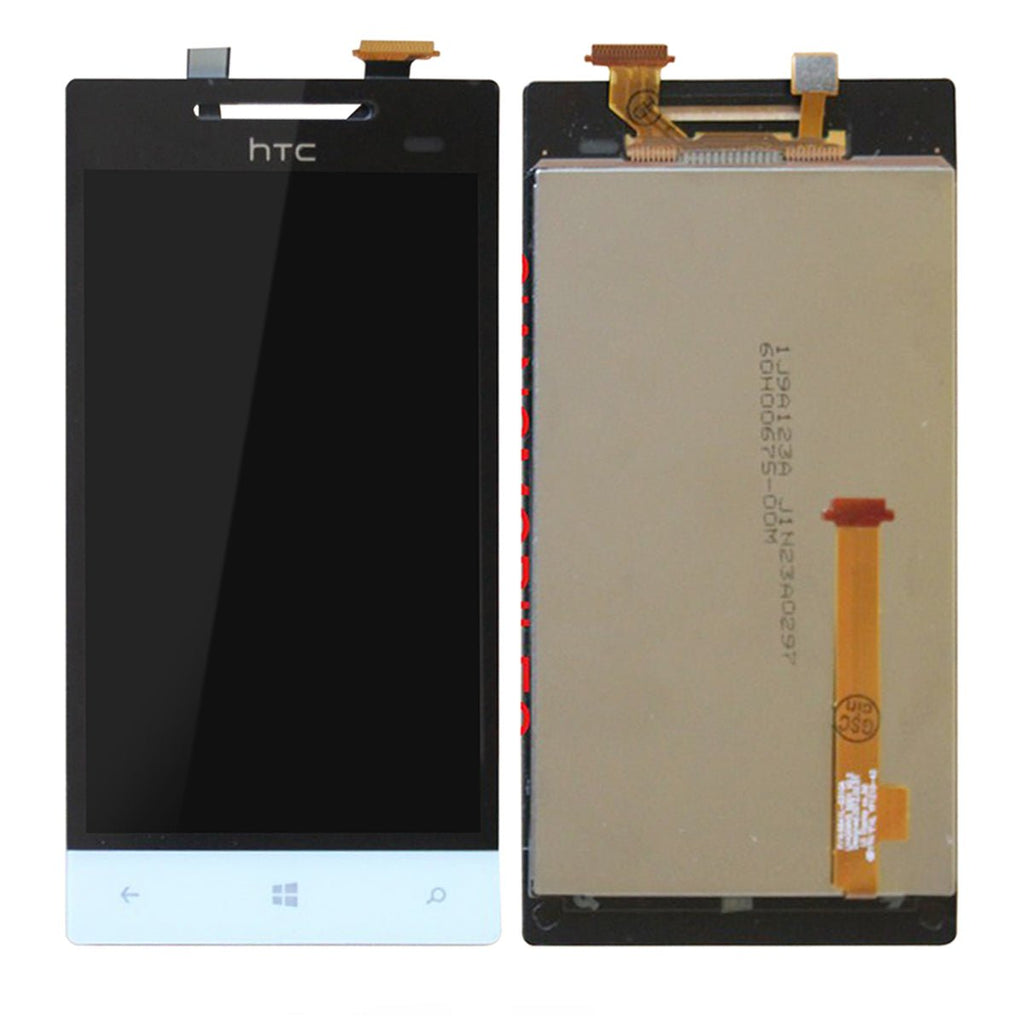 HTC 8S LCD Skärm OEM - Vit - PhonecareMobilreservdelar