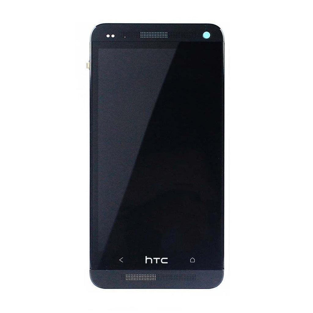 HTC One M7 Skärm med LCD Display OEM - Svart - PhonecareMobilreservdelar