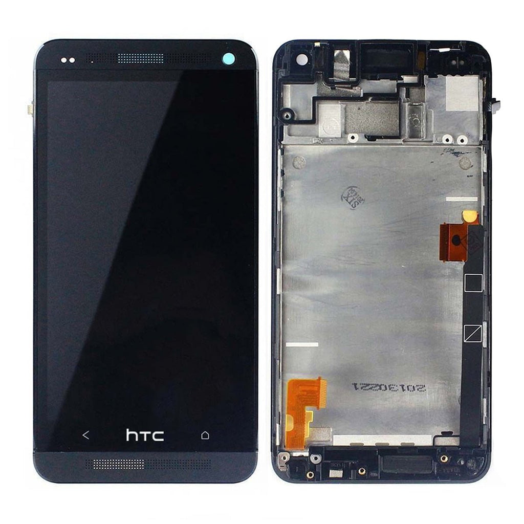 HTC One M7 Skärm med LCD Display OEM - Svart - PhonecareMobilreservdelar