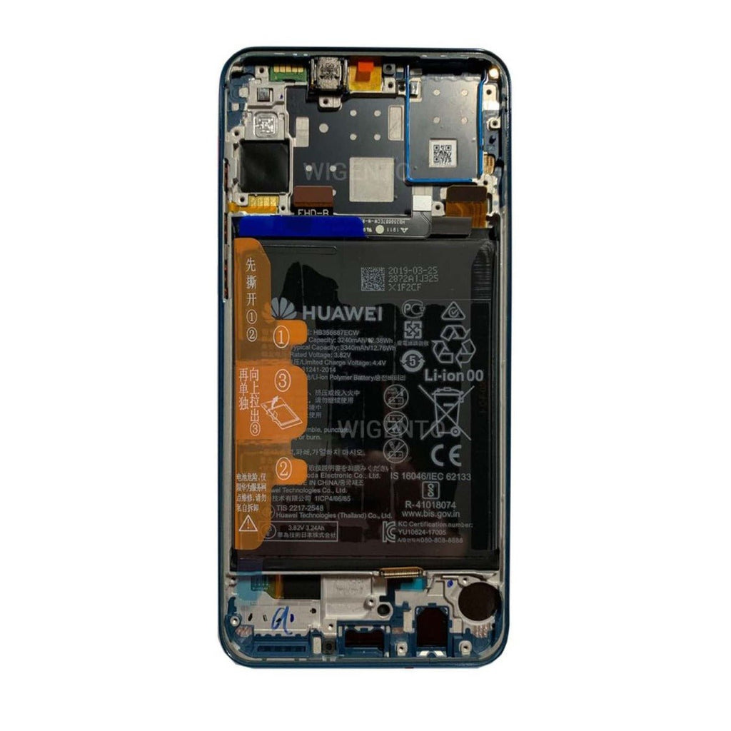 Huawei P30 Lite LCD Skärm med Batteri Original - Blå - PhonecareMobilreservdelar