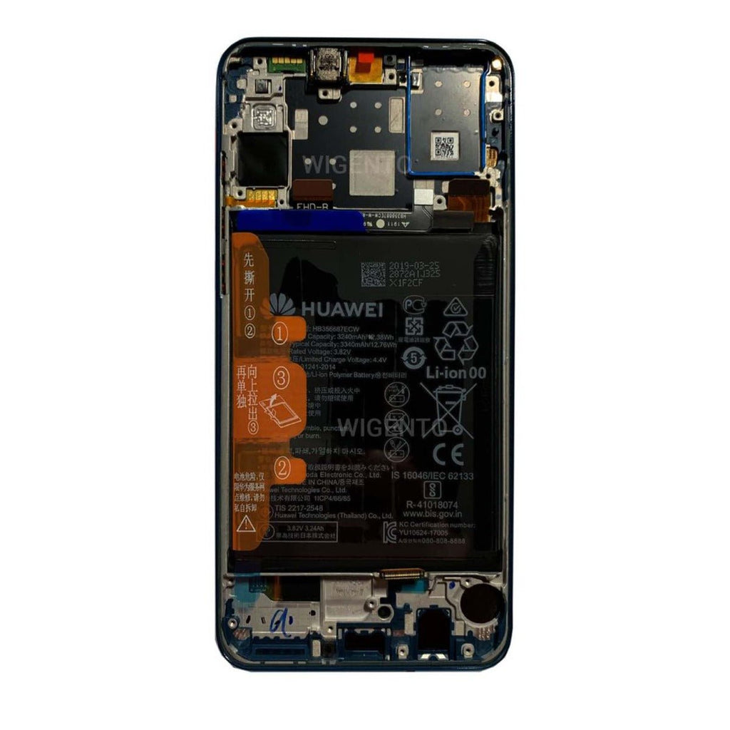 Huawei P30 Lite LCD Skärm med Batteri Original - Vit - PhonecareMobilreservdelar