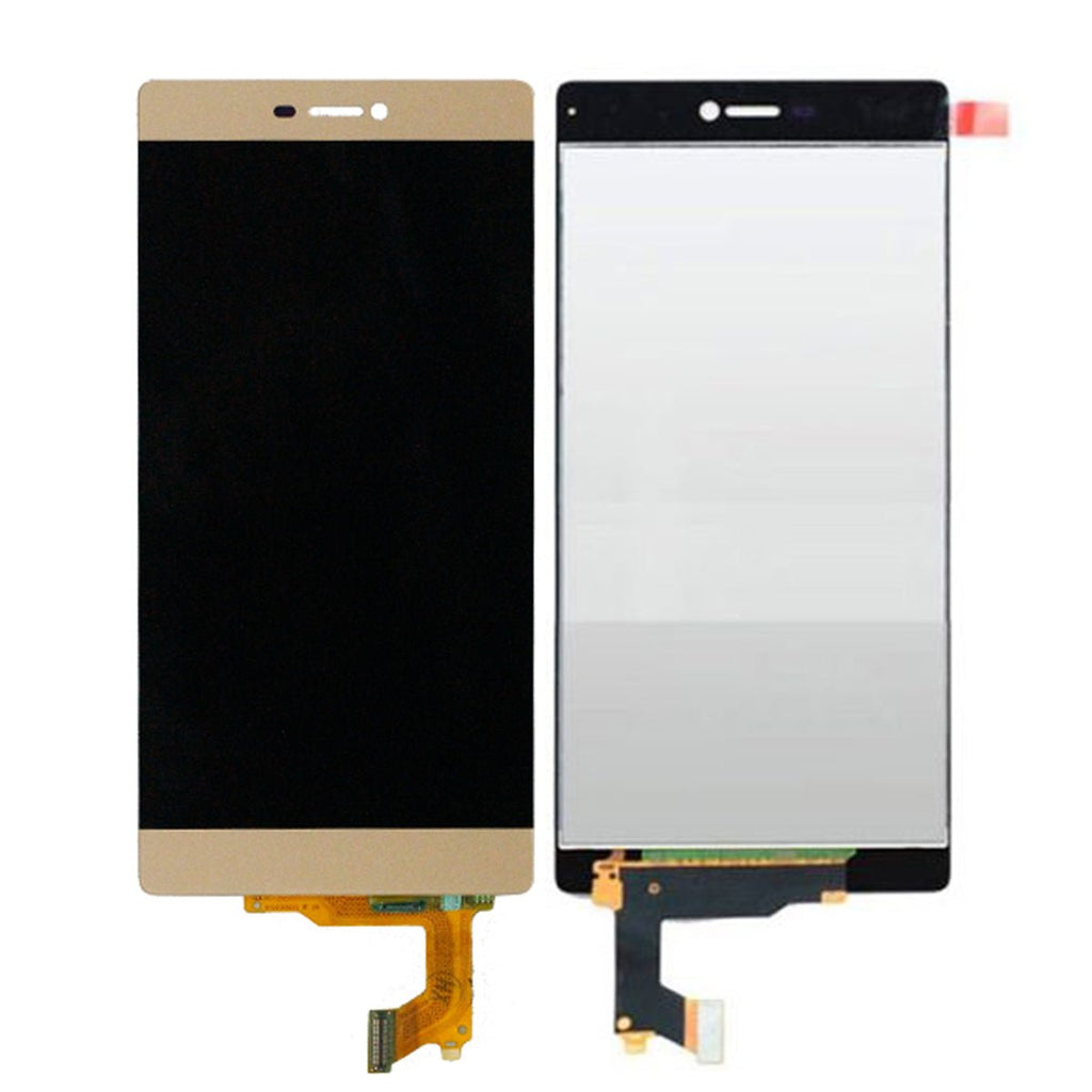 Huawei P8 Skärm med LCD Display - Guld - PhonecareMobilreservdelar