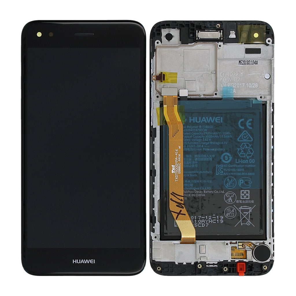 Huawei P9 Lite Mini Skärm med LCD Display med Batteri Original - Svart - PhonecareMobilreservdelar