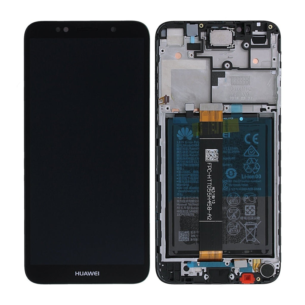 Huawei Y5 2018 Display Skärm med LCD Display med Batteri Original - Svart - PhonecareMobilreservdelar