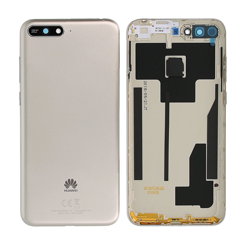 Huawei Y6 2018 Baksida/Batterilucka Original - Guld - PhonecareMobilreservdelar