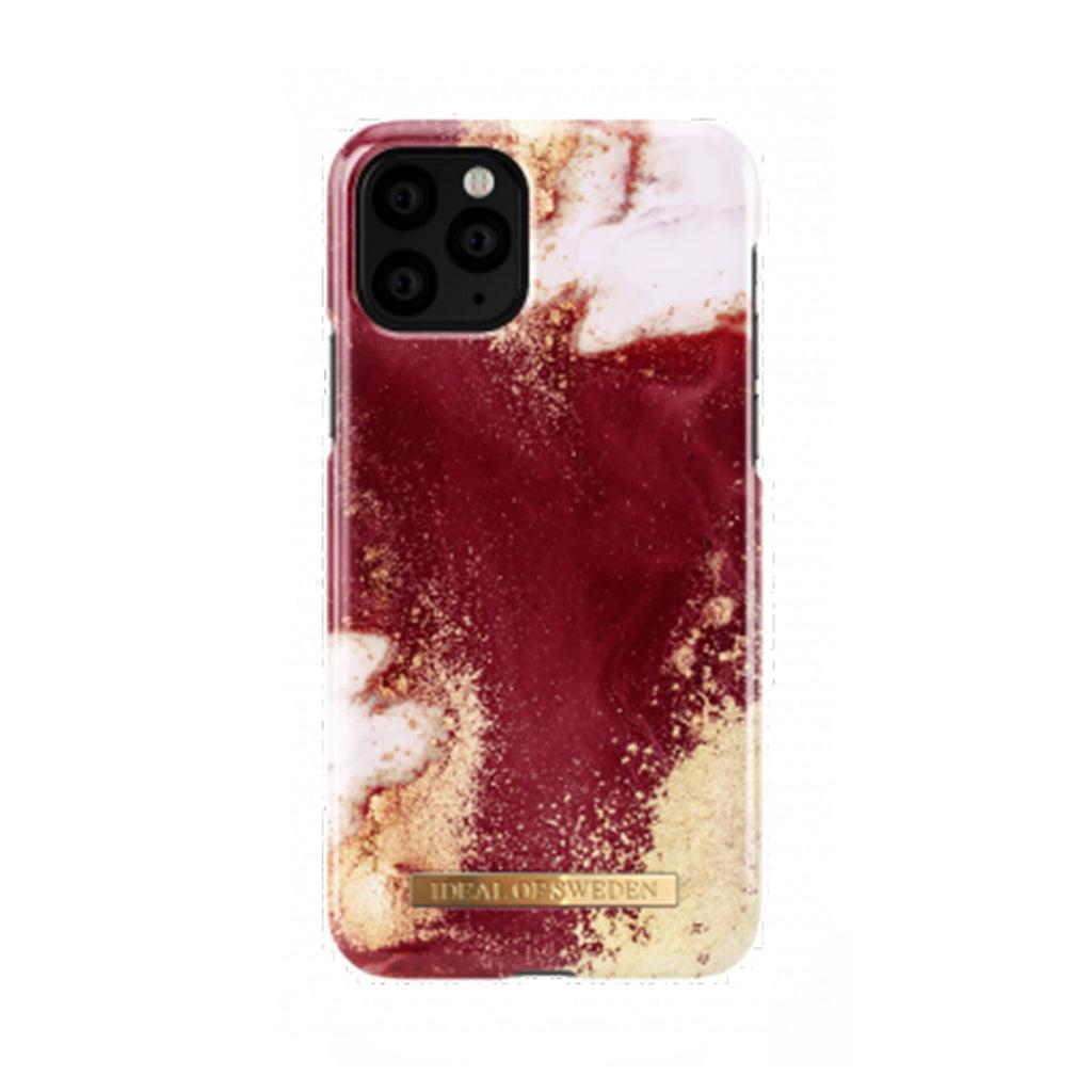 iDeal of Sweden Mobilskal iPhone XS Max/11 Pro Max - Golden Burgundy Marble - PhonecareMobilskalMotiv