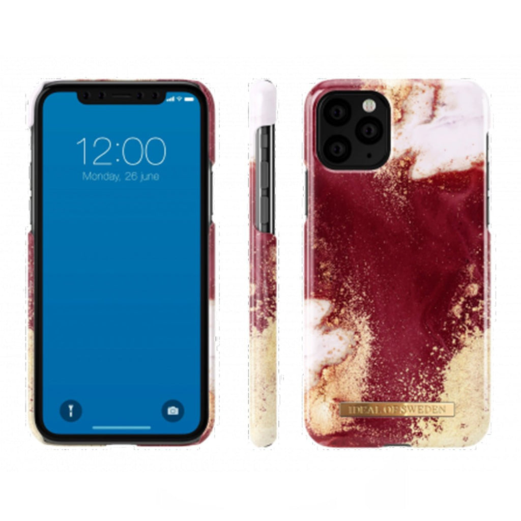 iDeal of Sweden Mobilskal iPhone XS Max/11 Pro Max - Golden Burgundy Marble - PhonecareMobilskalMotiv