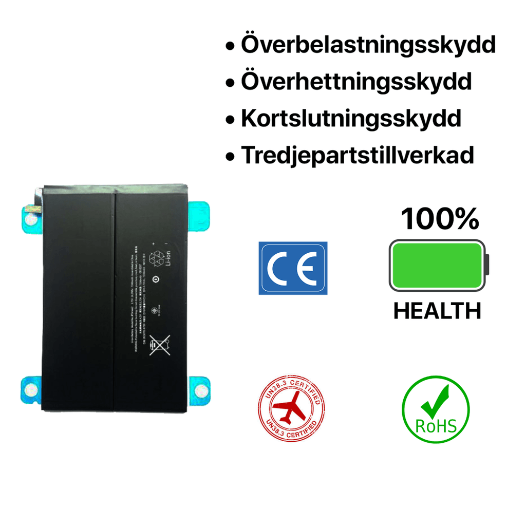 iPad Mini 2/3 Batteri Hög Kvalité - PhonecareMobilreservdelar