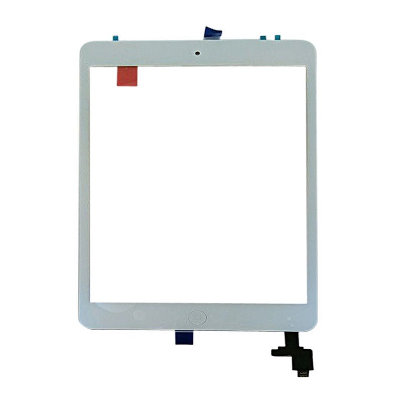 iPad Mini/Mini 2 Glas med Touchskärm med Hemknapp Flexkabel OEM - Vit - PhonecareMobilreservdelar