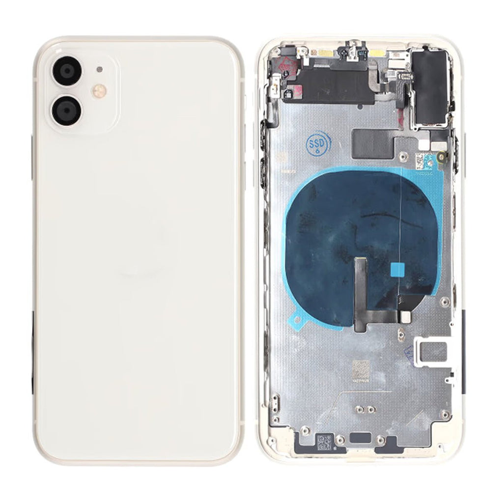 iPhone 11 Back Cover Complete OEM White With Small Parts - Phonecare