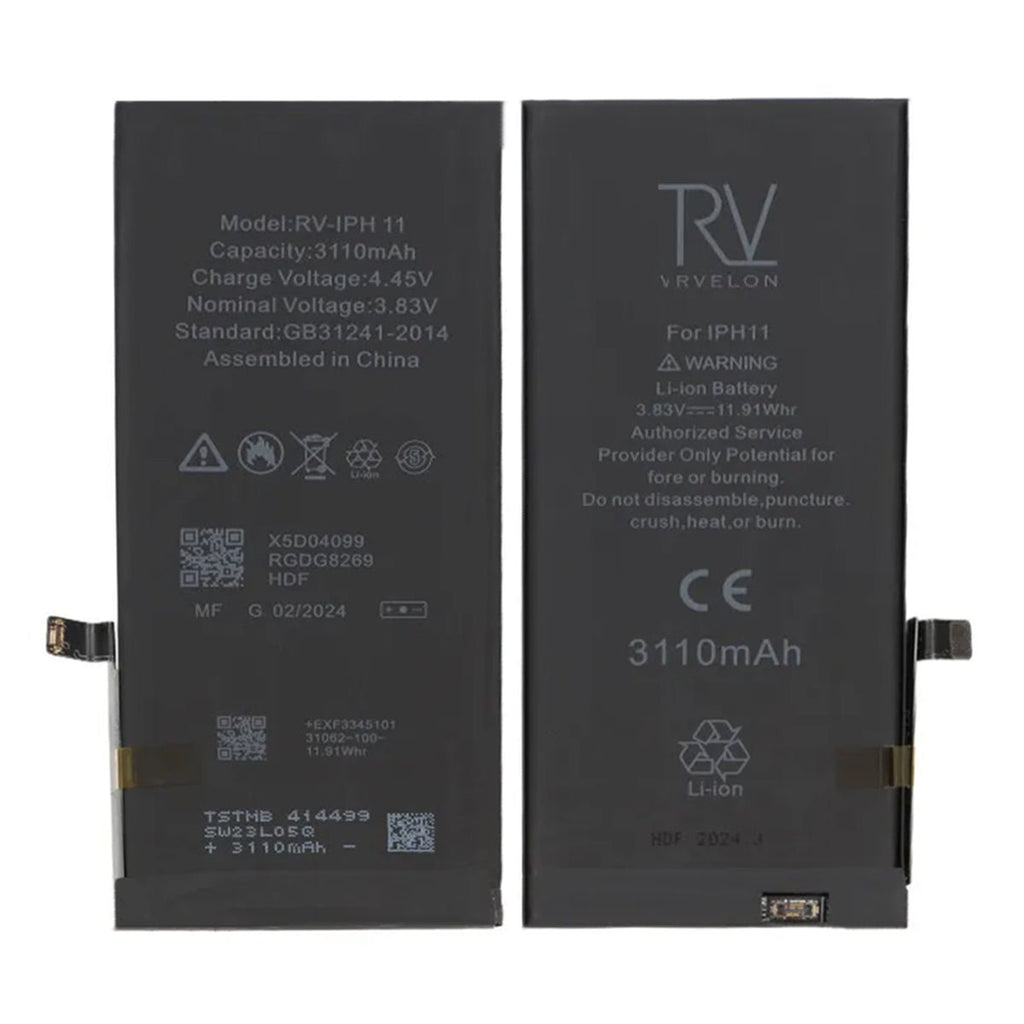 iPhone 11 Batteri 3110mAh Rvelon Ingen Programmering - PhonecareMobilreservdelar