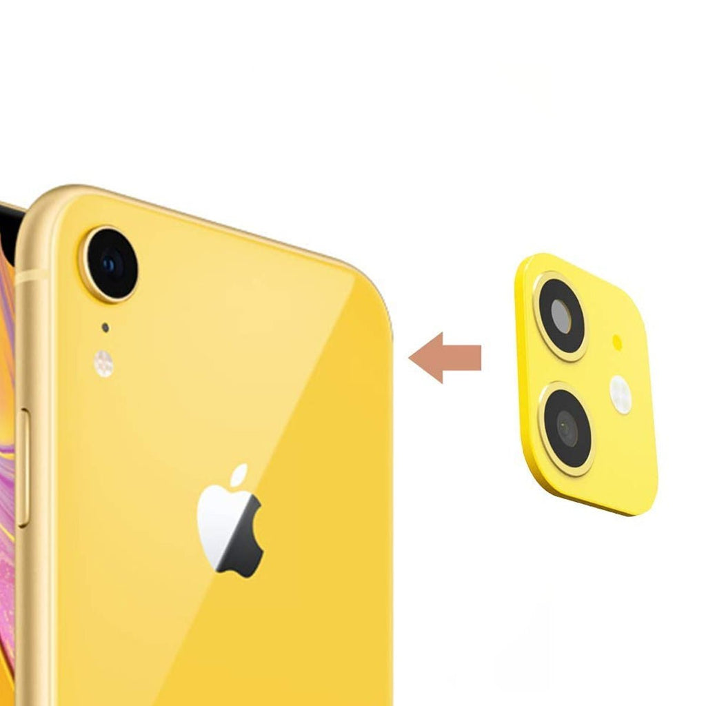 iPhone 11 Look - alike Kameralins - iPhone XR Gul - PhonecareMobiltillbehörYellow