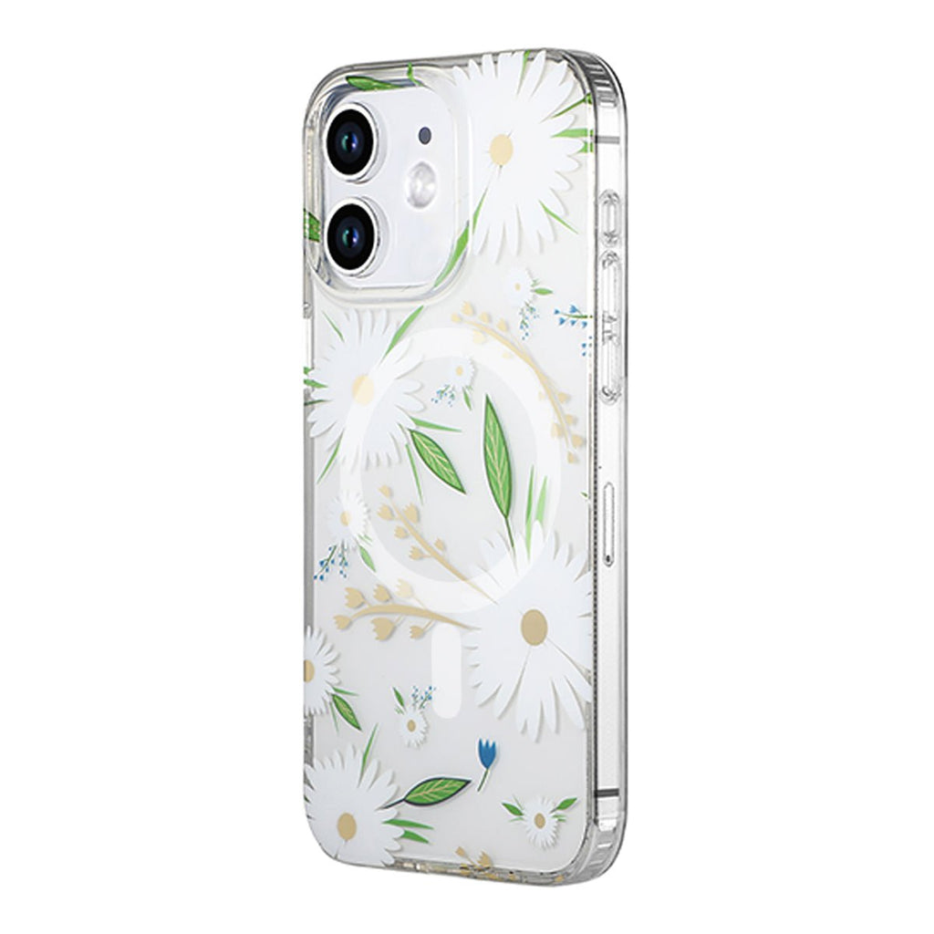 iPhone 11 Mobilskal MagSafe - Blommor Vit - PhonecareMobilskalMotiv