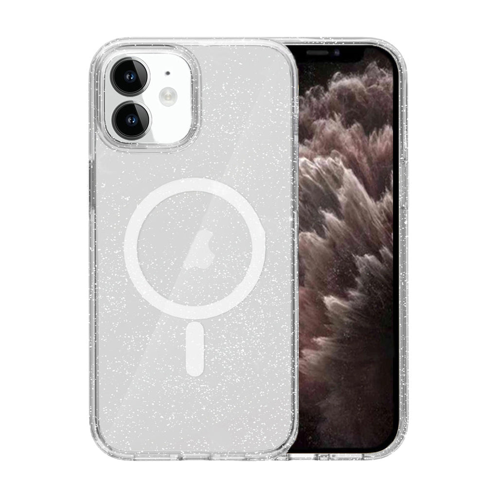 iPhone 11 Mobilskal Stöttåligt med Glitter - Transparent - PhonecareMobilskalTransparent