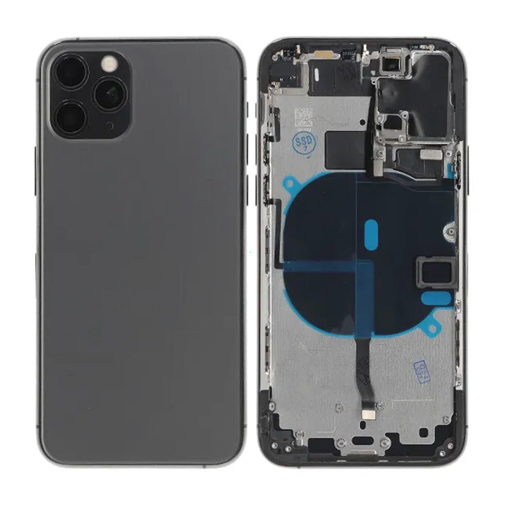 iPhone 11 Pro Baksida med Komplett Ram OEM - Svart - PhonecareMobilreservdelar