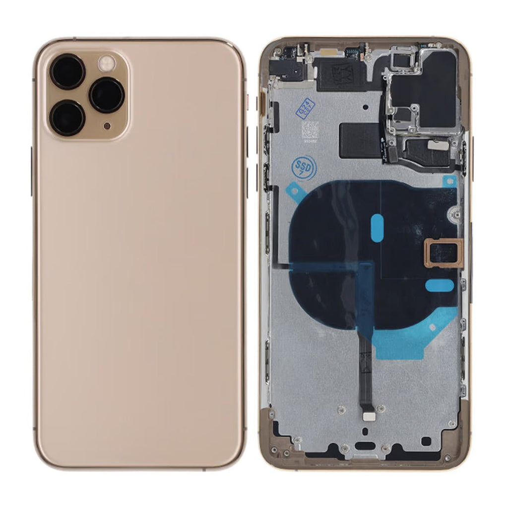 iPhone 11 Pro Max Back Cover Complete OEM Gold With Small Parts - Phonecare