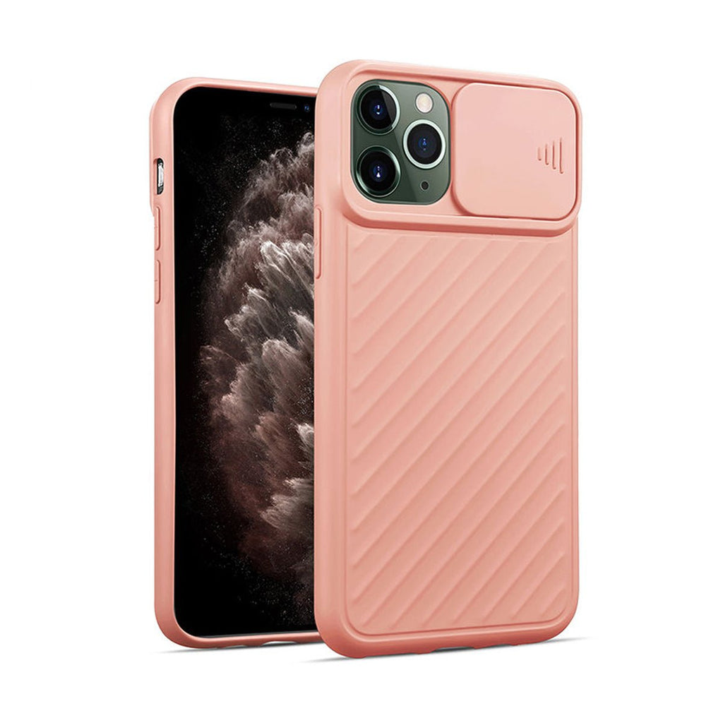 iPhone 11 Pro Max Mobilskal Silikon med Kameraskydd - Rosa - PhonecareMobilskalRosa