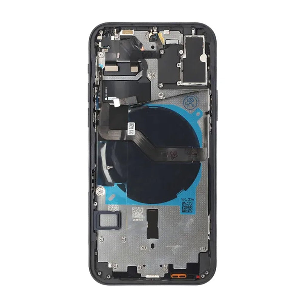 iPhone 12 Baksida med Komplett Ram OEM - Svart - PhonecareMobilreservdelar