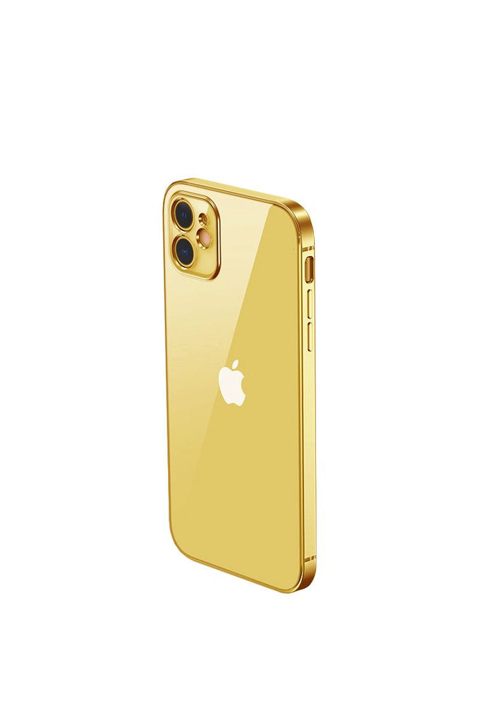 iPhone 12 Mini Mobilskal med Kameraskydd - Guld/transparent - PhonecareMobilskalGuld