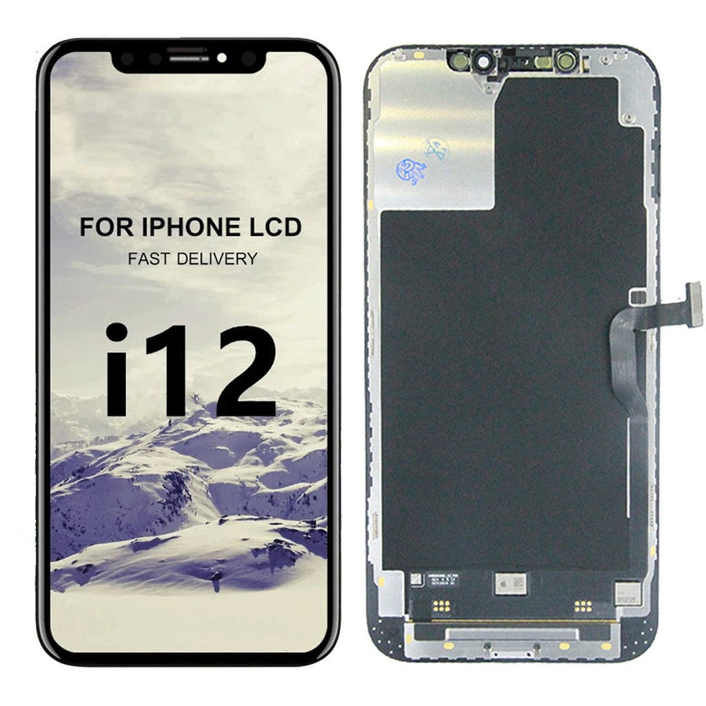 iPhone 12 Pro Max LCD Skärm - Svart (Tagen från ny iPhone) - PhonecareMobilreservdelarBlack