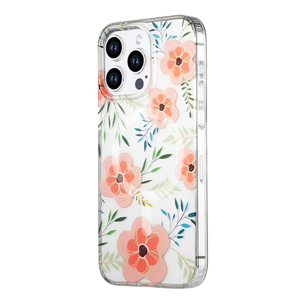 iPhone 12 Pro Max Mobilskal MagSafe - Blommor Rosa - PhonecareMobilskalMotiv