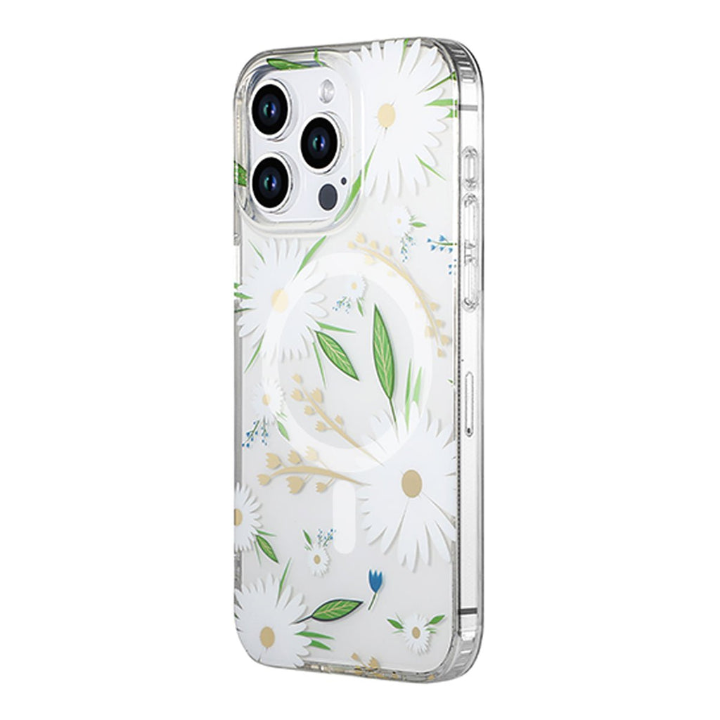 iPhone 12 Pro Max Mobilskal MagSafe - Blommor Vit - PhonecareMobilskalMotiv