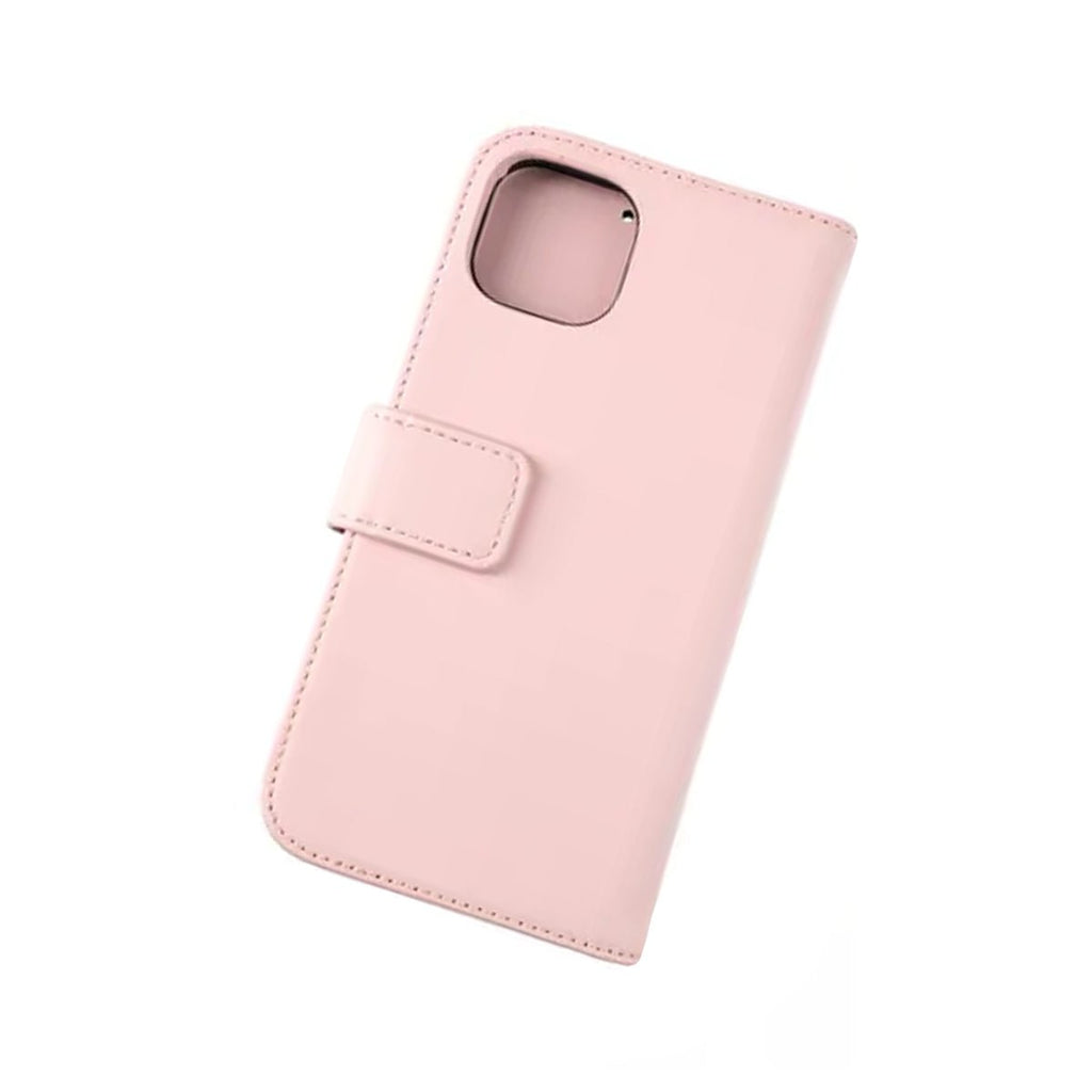 iPhone 12/12 Pro Plånboksfodral Läder Rvelon - Rosa - PhonecareMobilskalRosa