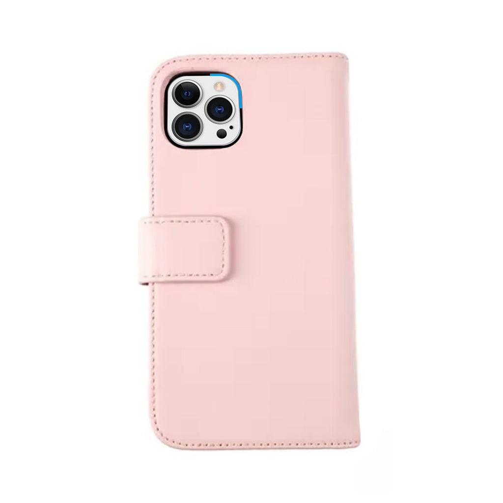 iPhone 12/12 Pro Plånboksfodral Läder Rvelon - Rosa - PhonecareMobilskalRosa