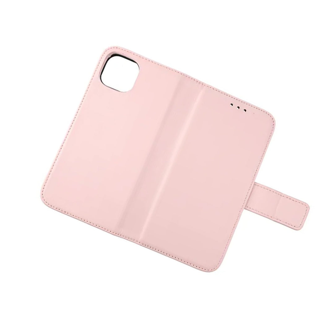 iPhone 12/12 Pro Plånboksfodral Läder Rvelon - Rosa - PhonecareMobilskalRosa