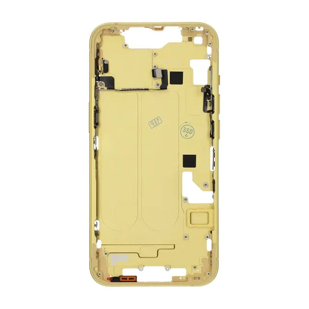 iPhone 14 Baksida med Komplett Ram OEM - Gul - PhonecareMobilreservdelar