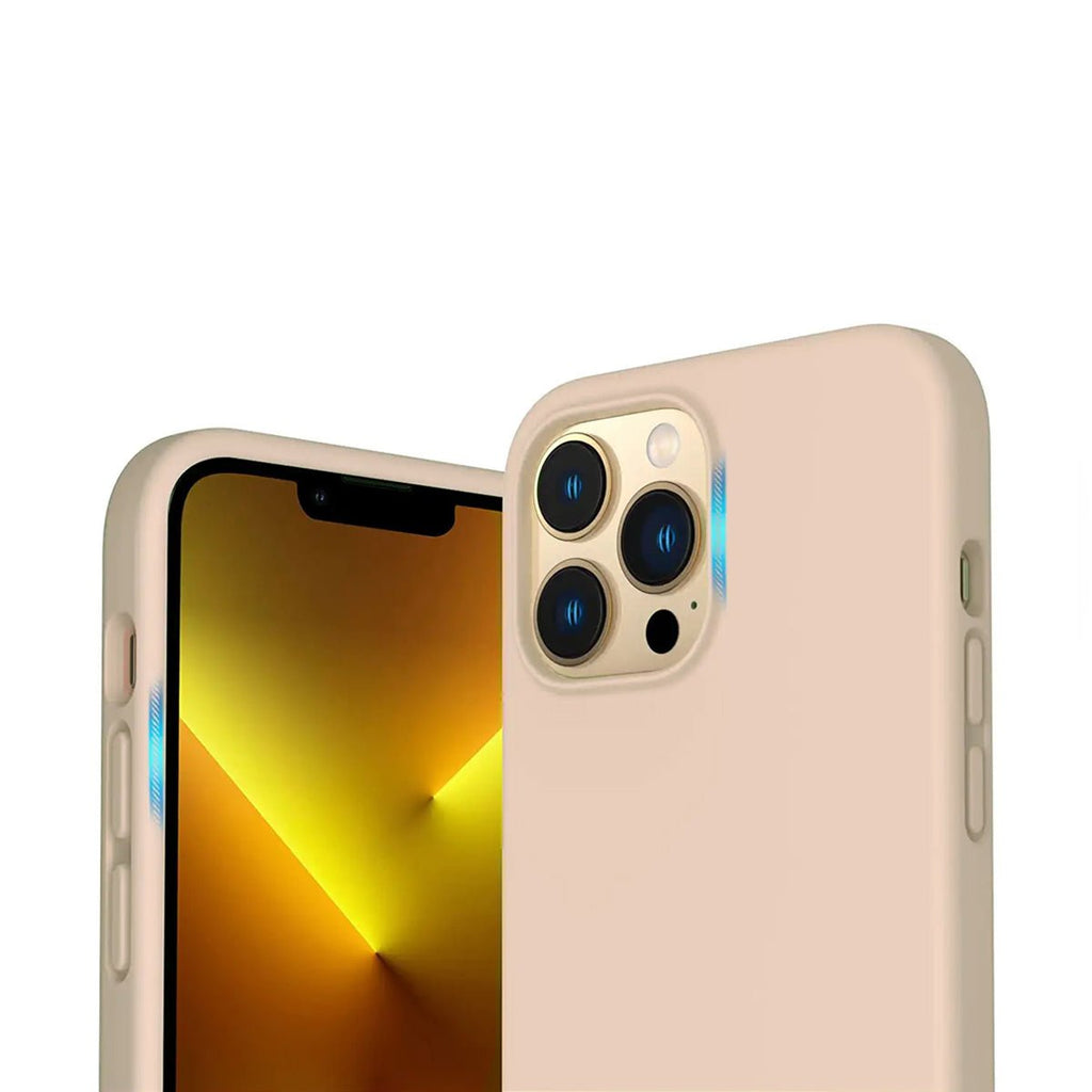 iPhone 14 Pro Max Mobilskal Silikon Rvelon - Beige - PhonecareMobilskalBeige