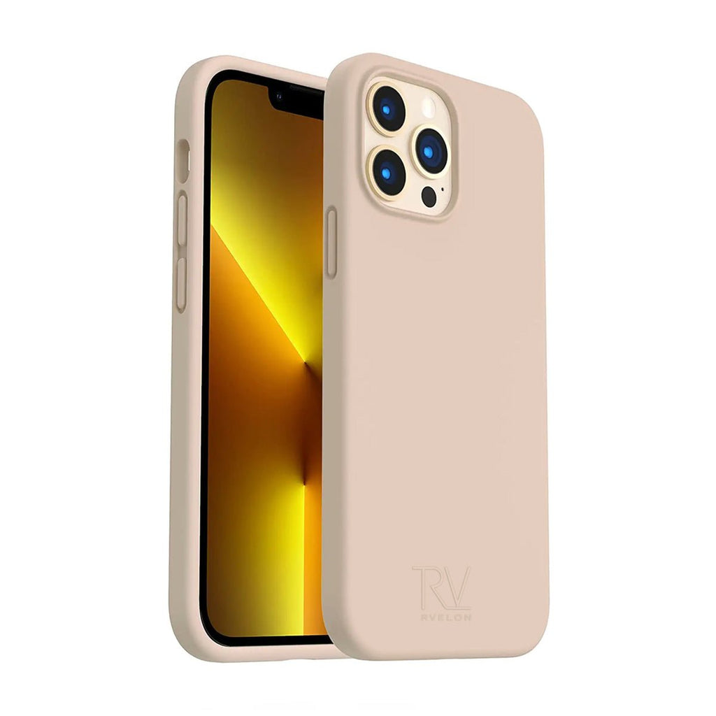 iPhone 14 Pro Max Mobilskal Silikon Rvelon - Beige - PhonecareMobilskalBeige