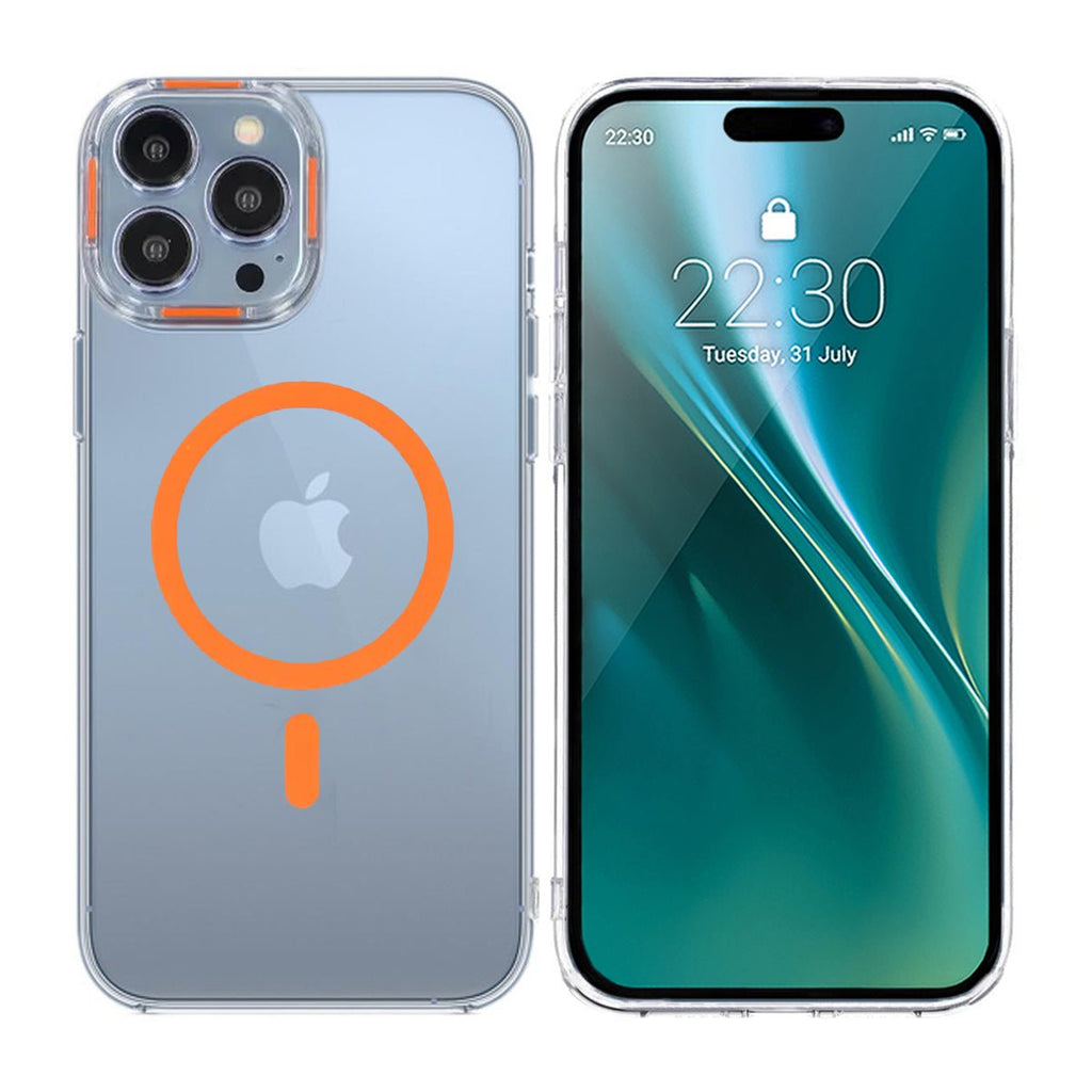 iPhone 14 Pro Max Stöttålig Mobilskal med Magsafe - Orange - PhonecareMobilskal