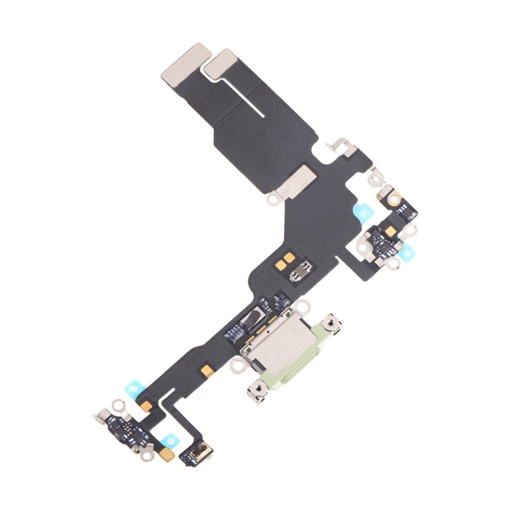 iPhone 15 Laddkontakt med Flexkabel - Grön - PhonecareMobilreservdelar