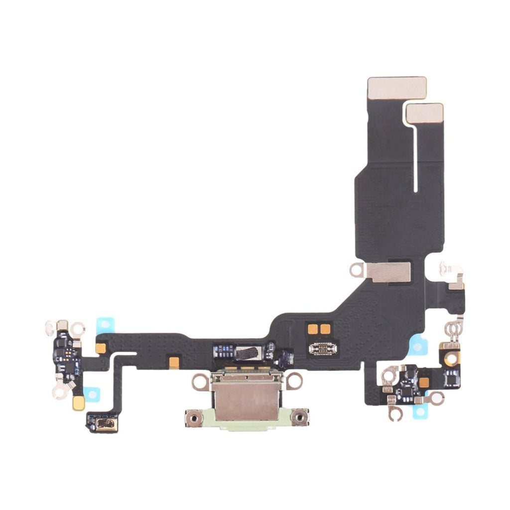 iPhone 15 Laddkontakt med Flexkabel - Grön - PhonecareMobilreservdelar