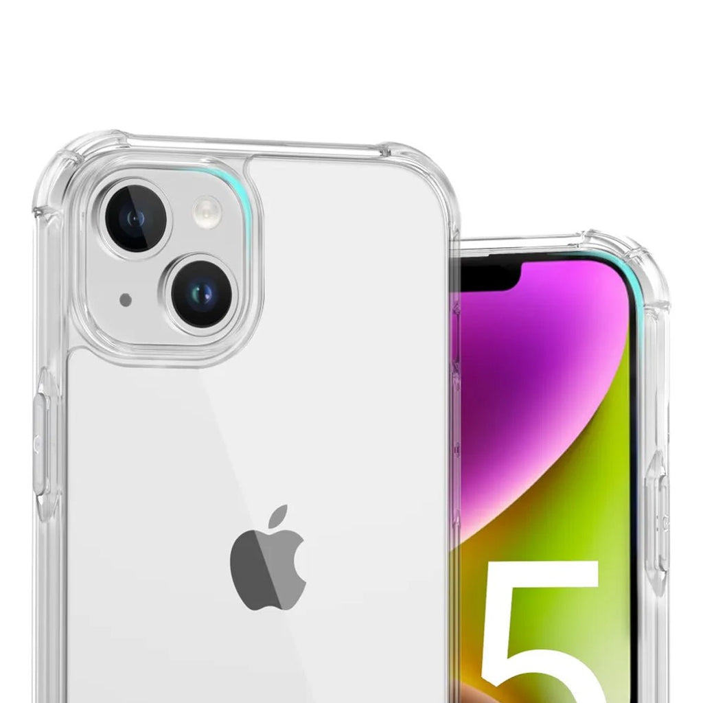 iPhone 15 Plus Stöttåligt Mobilskal - Transparent - PhonecareMobilskalTransparent