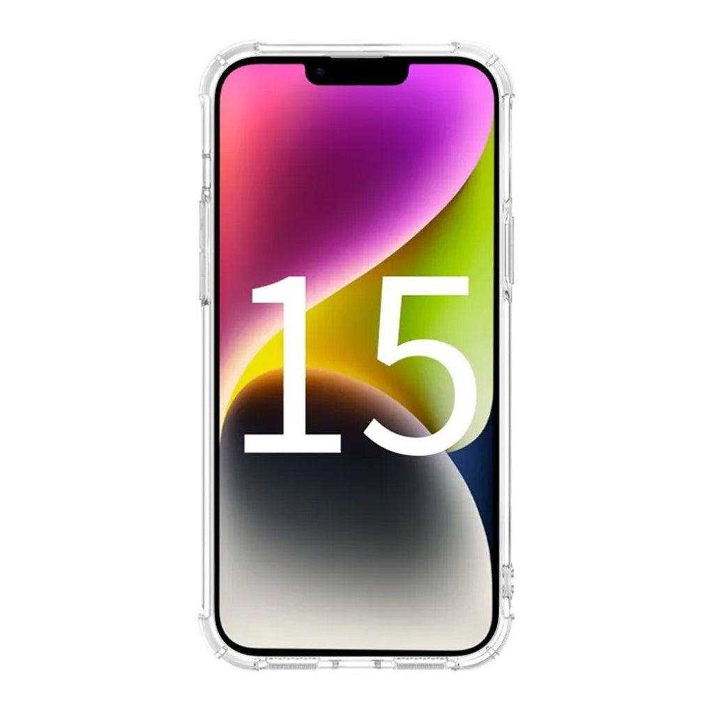 iPhone 15 Pro Stöttåligt Mobilskal - Transparent - PhonecareMobilskalTransparent