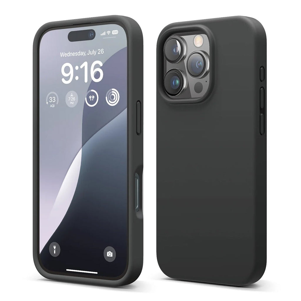 iPhone 16 Pro Case - Silicone Rvelon Black - Phonecare