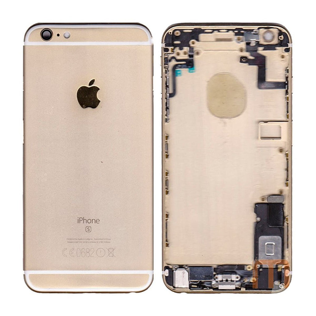 iPhone 6S Plus Baksida med Komplett Ram - Guld - PhonecareMobilreservdelar