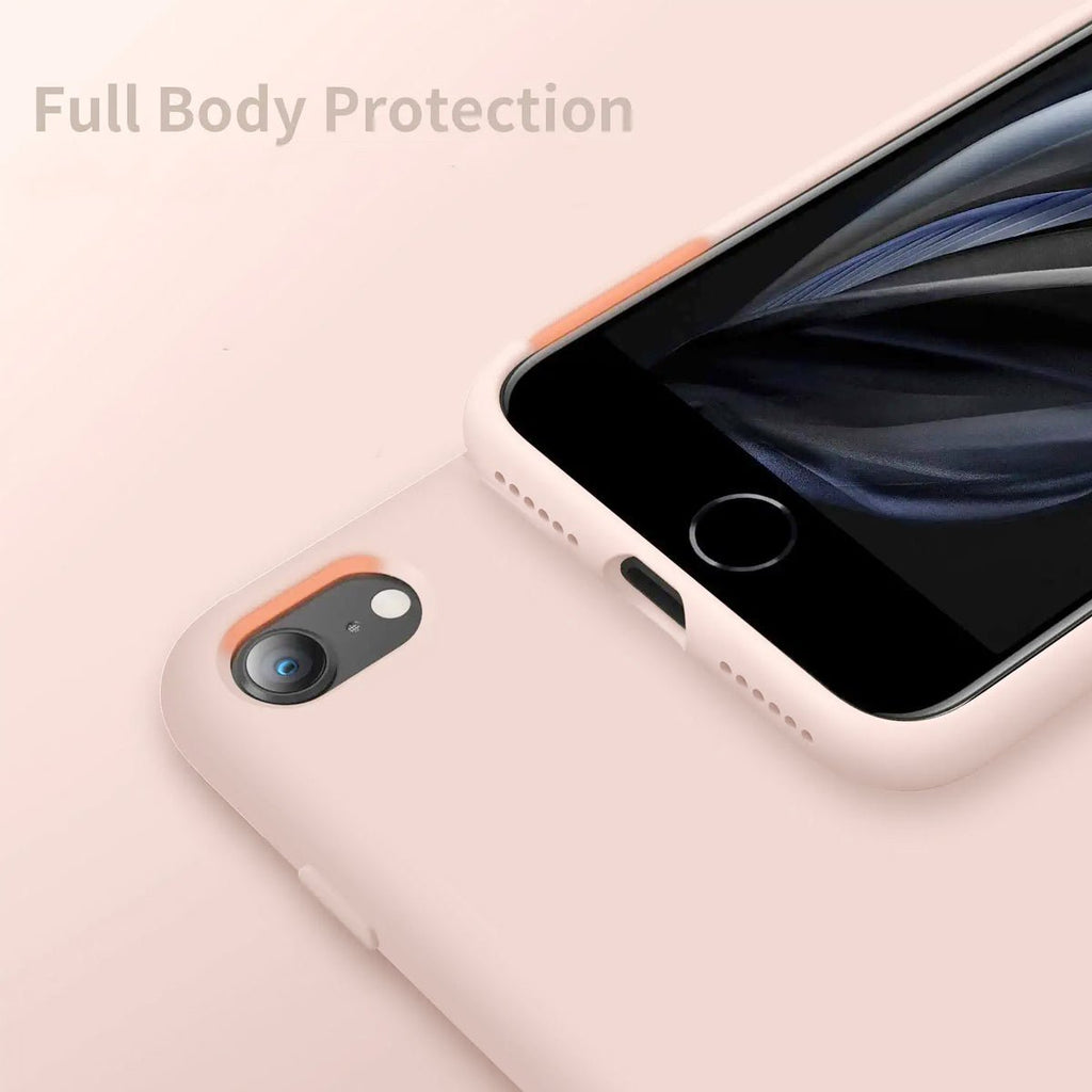 iPhone 7/8/SE (2020/2022) Mobilskal Silikon Rvelon - Sand - PhonecareMobilskalRosa