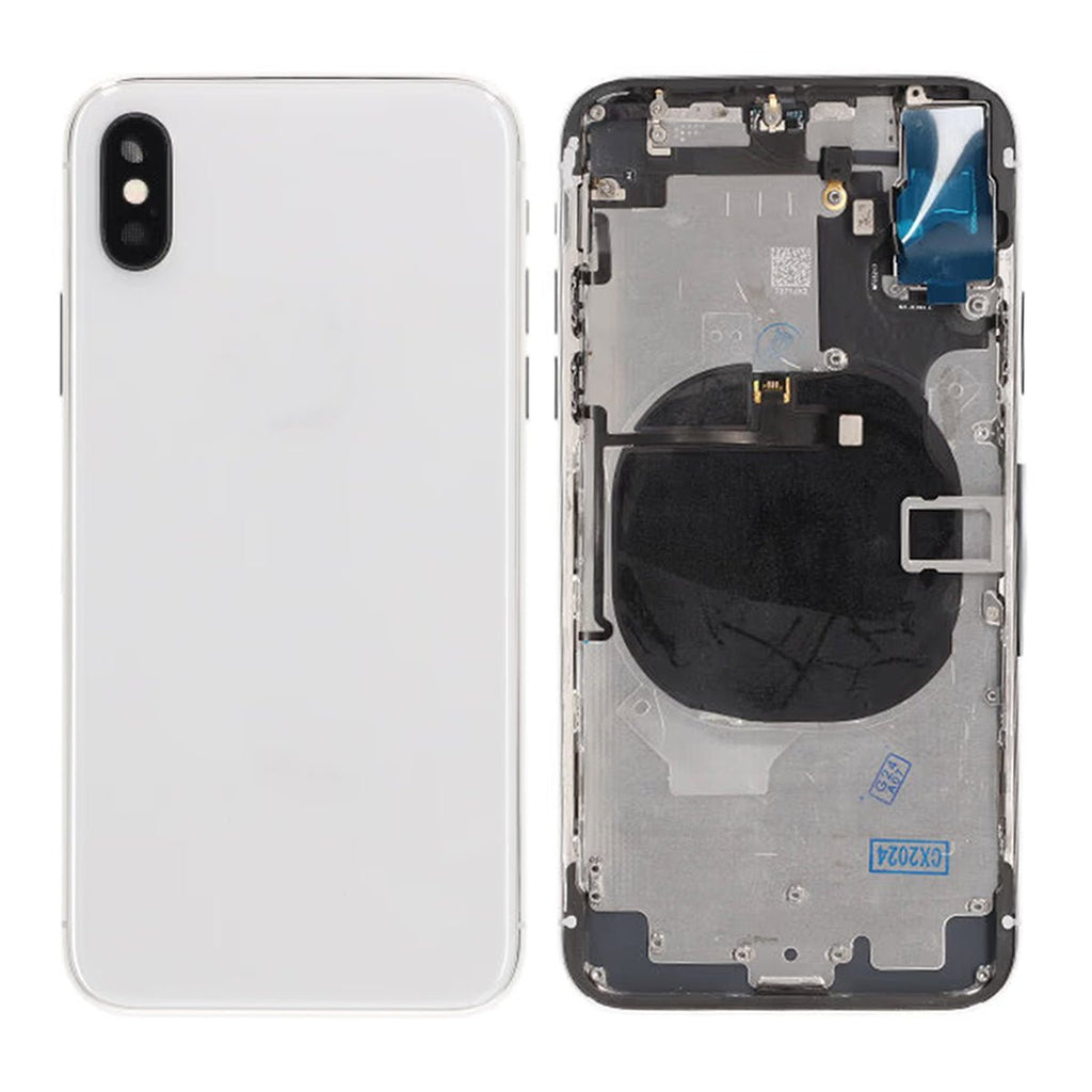 iPhone X Back Cover Complete OEM Silver With Small Parts - Phonecare