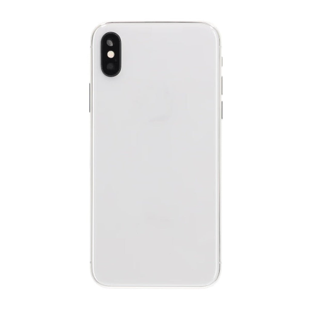 iPhone X Back Cover Complete OEM Silver With Small Parts - Phonecare