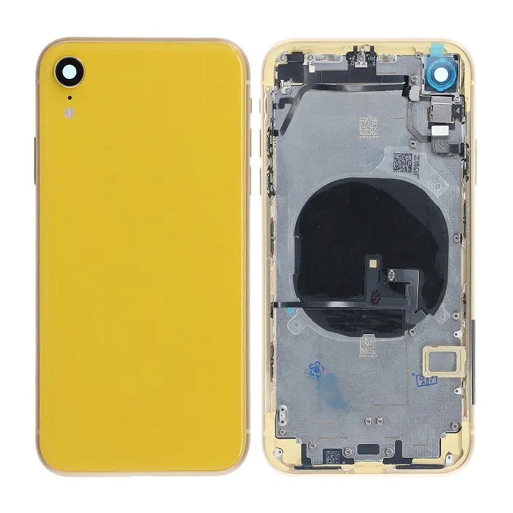 iPhone XR Back Cover Complete OEM Yellow With Small Parts - Phonecare