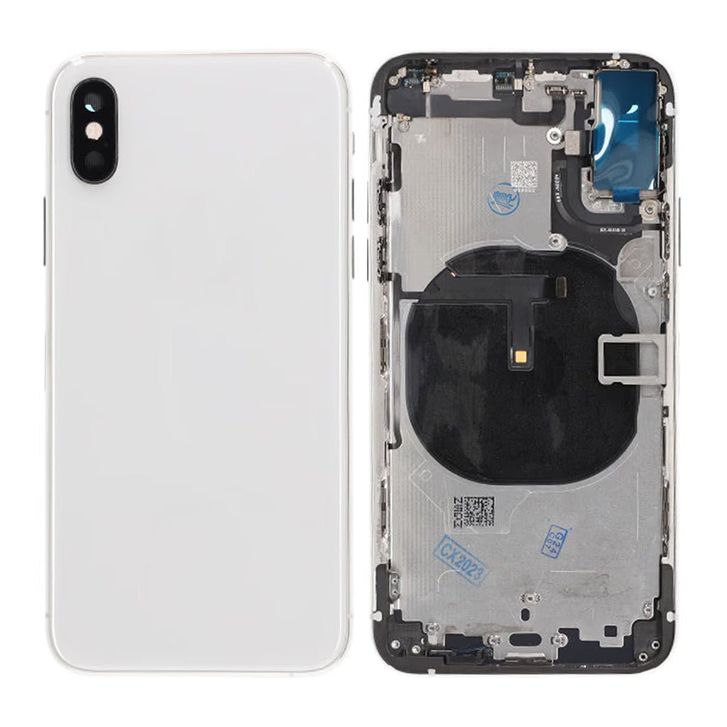 iPhone XS Back Cover Complete OEM Silver With Small Parts - Phonecare