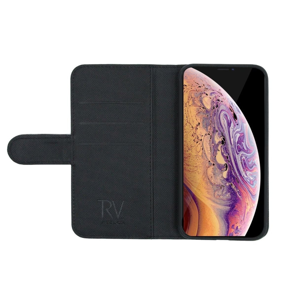 iPhone XS Max Plånboksfodral Magnet Rvelon - Svart - PhonecareMobilskalSvart