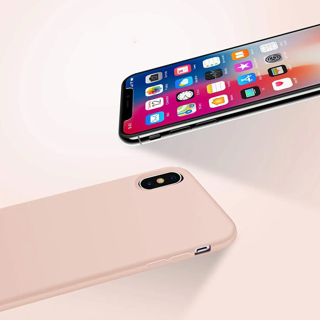 iPhone X/XS Mobilskal Silikon Rvelon - Beige - PhonecareMobilskalBeige