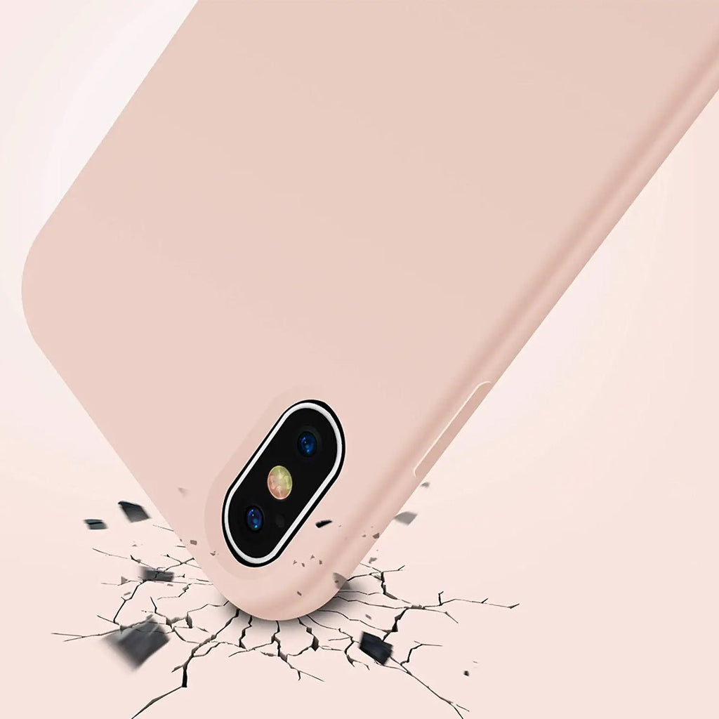 iPhone X/XS Mobilskal Silikon Rvelon - Beige - PhonecareMobilskalBeige